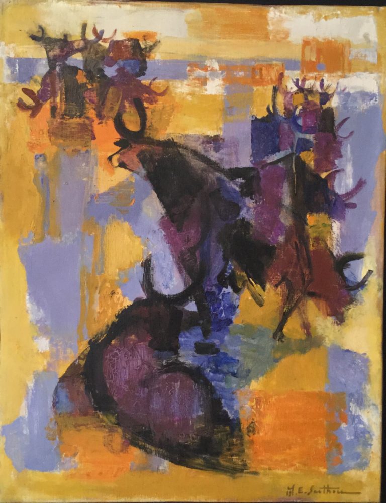 Dessin Original à L'aquarelle Et Lavis Signé Maurice Elie SARTHOU - Œuvre D'art