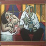 Thierry Miramon "la péripatéticienne" Oeuvre originale.