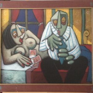Thierry Miramon "la péripatéticienne" Oeuvre originale.