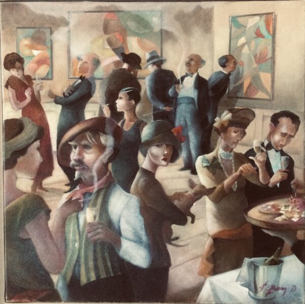 Tony Gram Dequesne "Rencontres artistiques" Peinture oeuvre