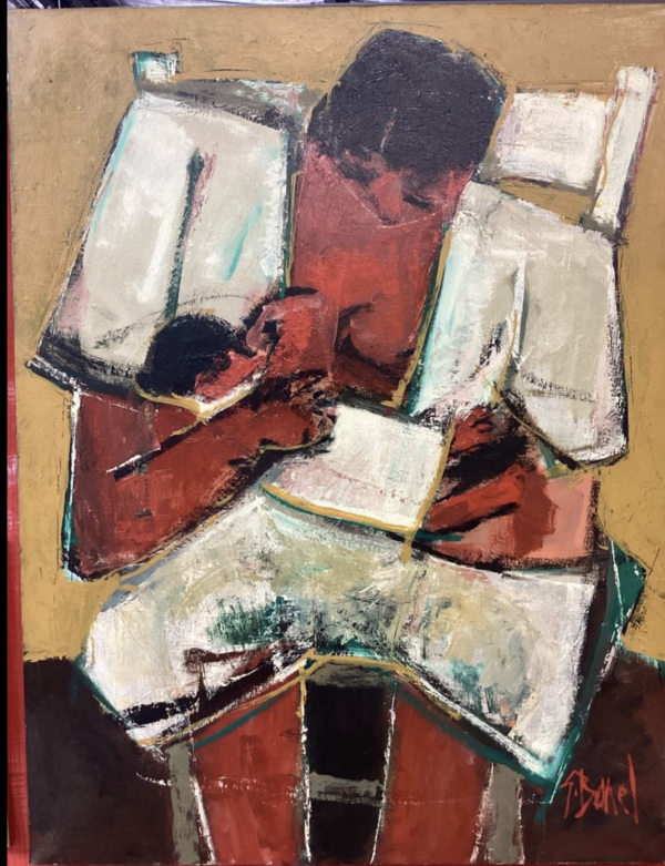 Germain Bonel "Tendresse" Peinture Oeuvre