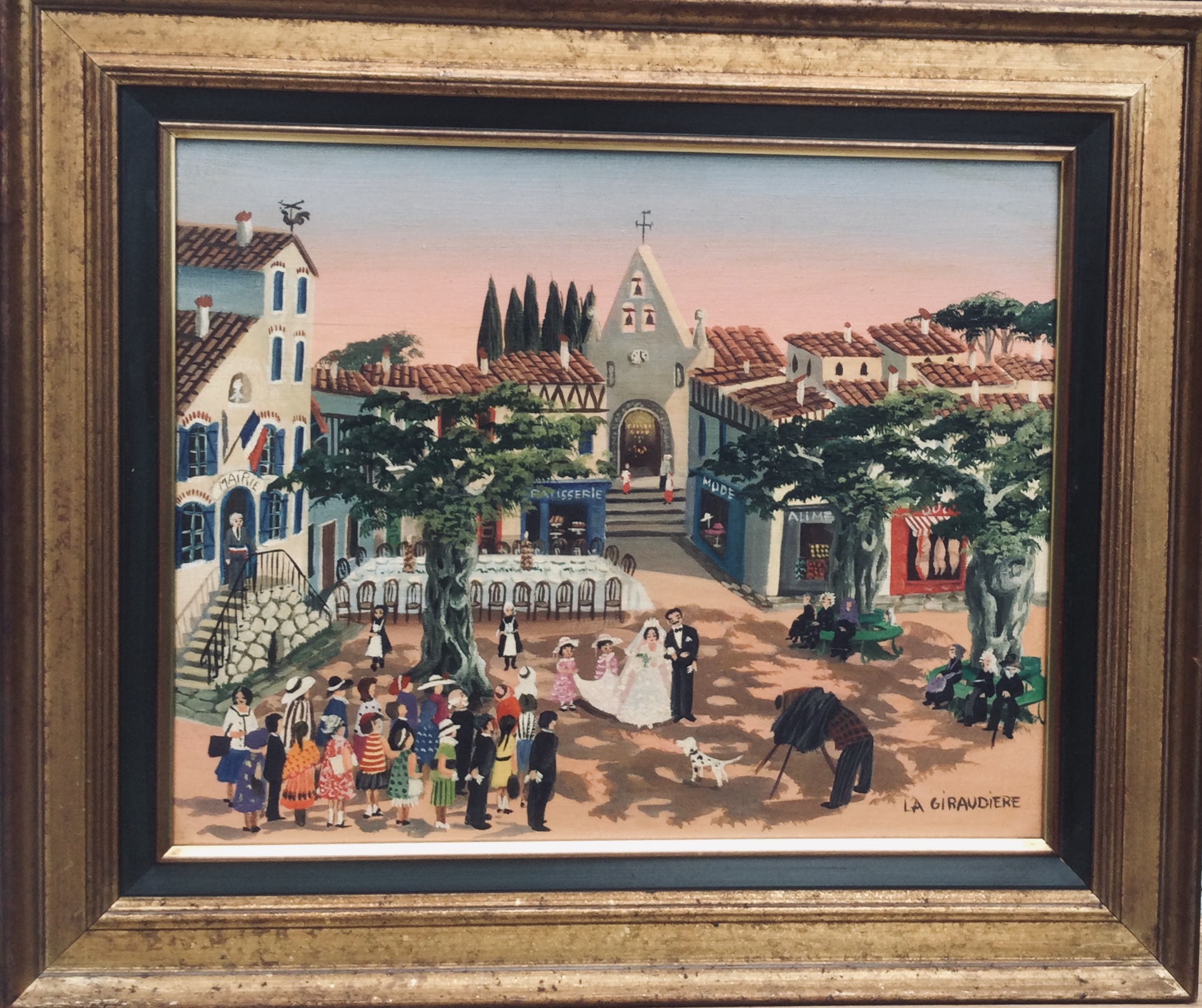 Mady De La Giraudière "Les noces" Oeuvre Peinture