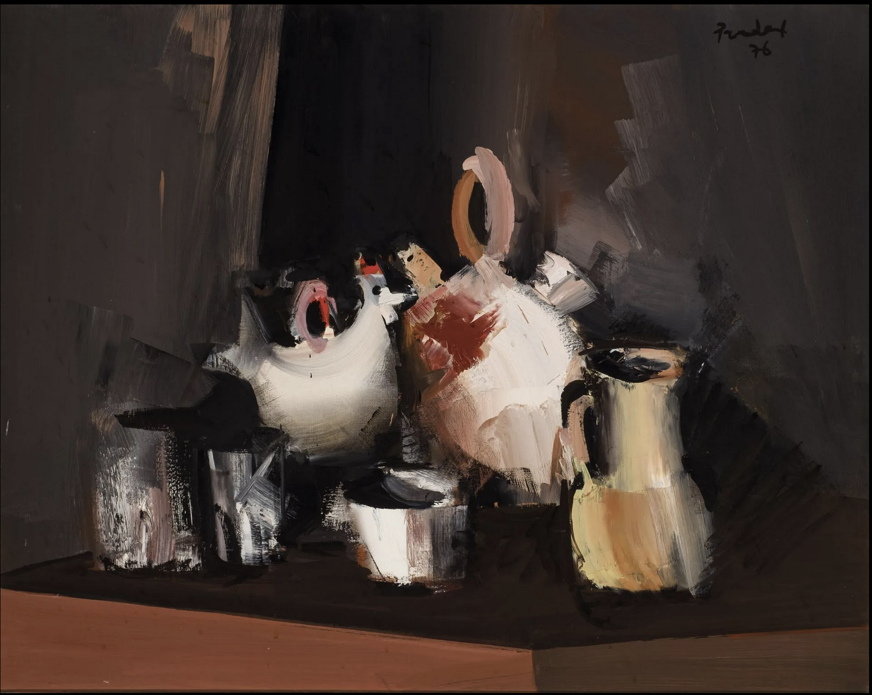 Carlos Pradal "bodegon" Peinture tableau oeuvre